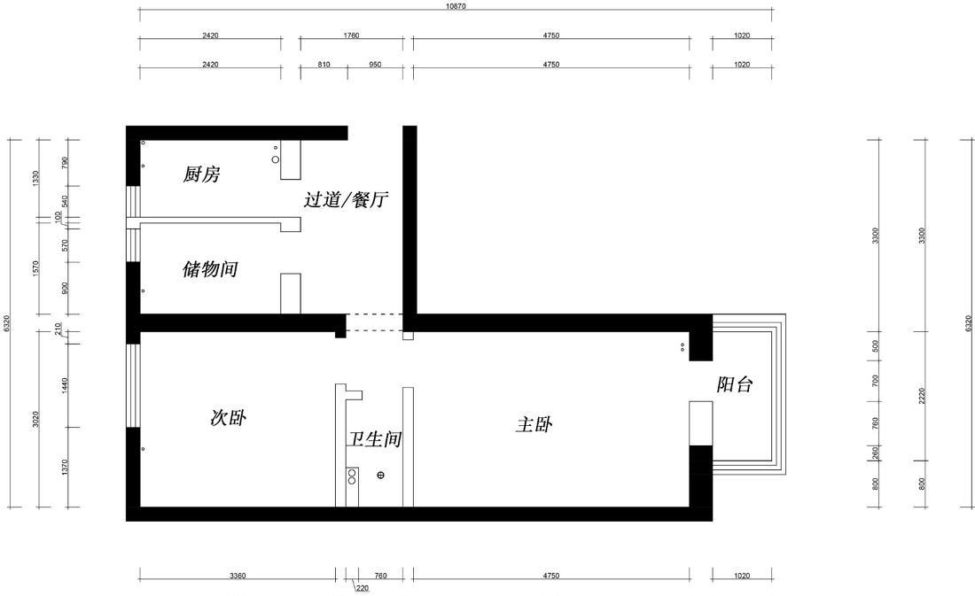 40 平米空间魔法，小户型变身四室两厅-22