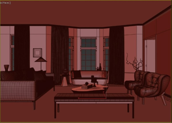 可视化客厅设计丨Luiza Nowak-4