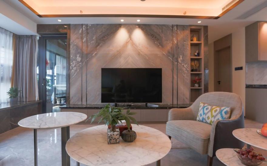 轻奢三居,心花上的舒适生活-11