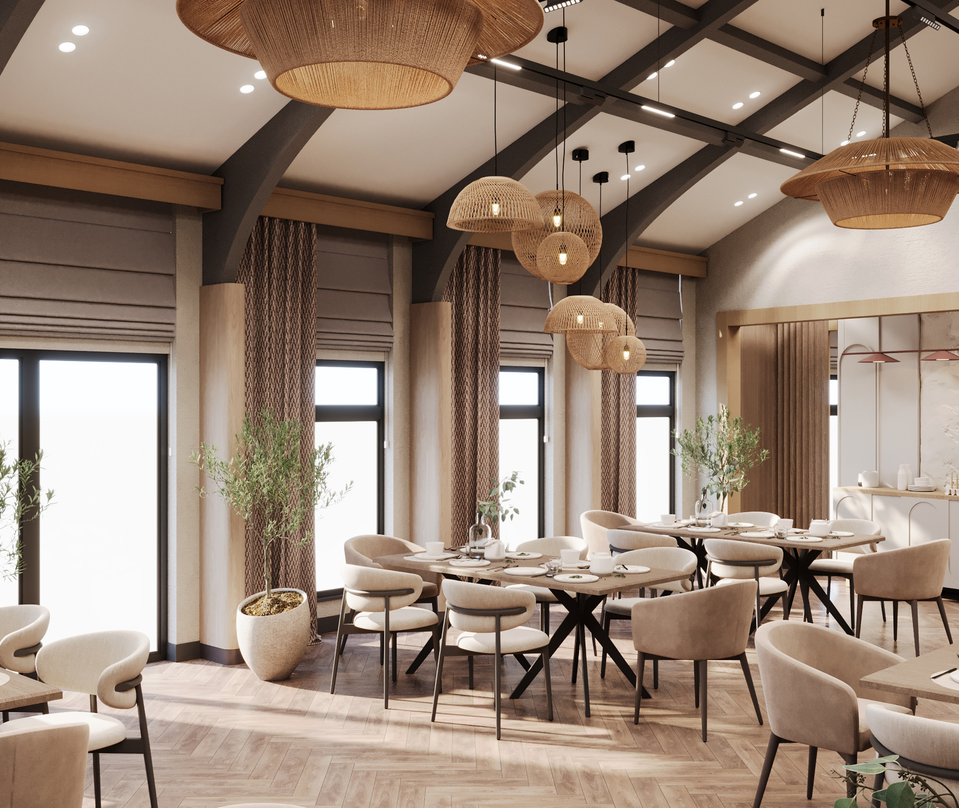 160平方米餐厅室内设计丨亚美尼亚丨Design_14,Narek Azaryan-33