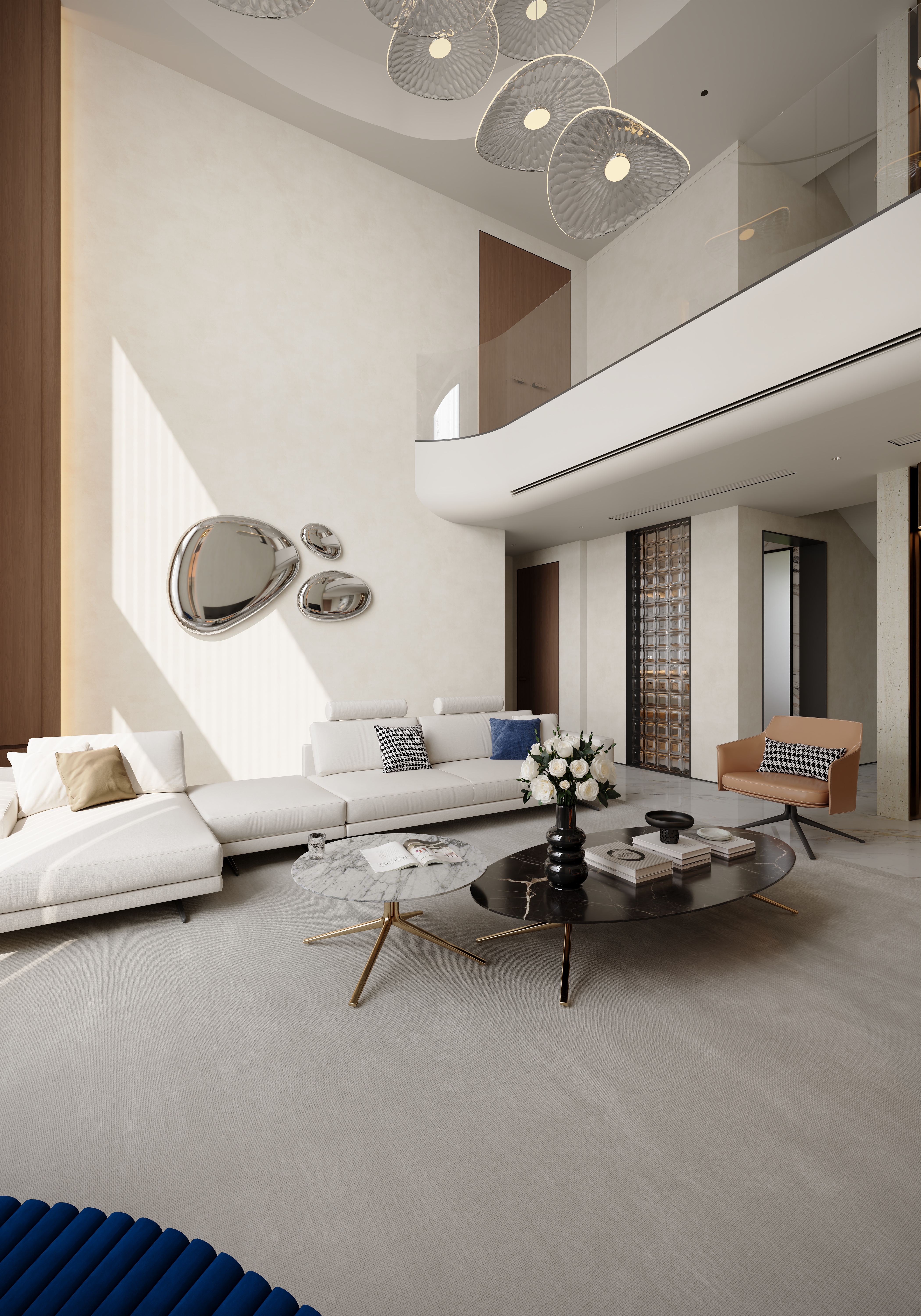 新作 现代极简挑空别墅-6