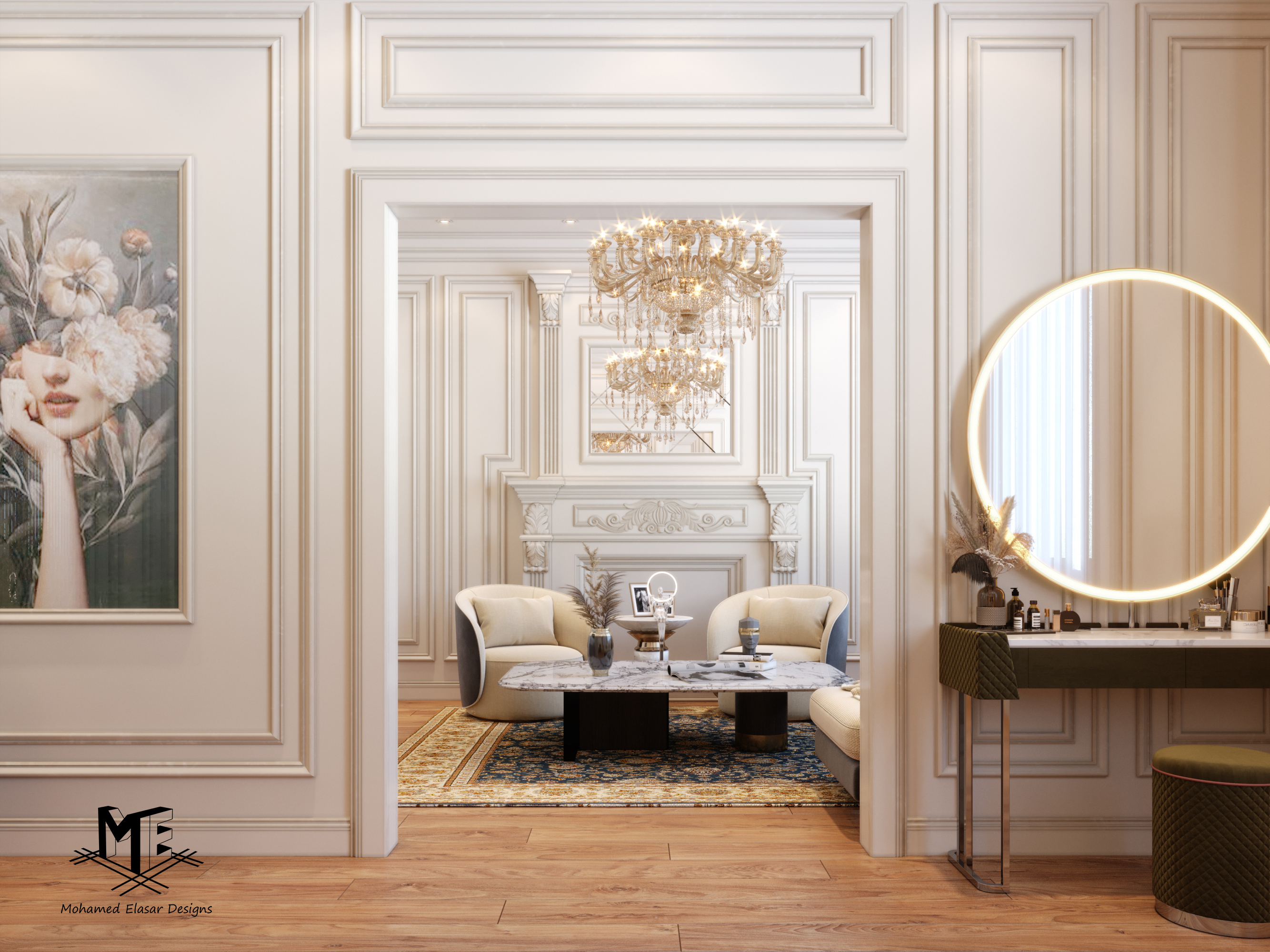 Classic Master Bedroom & Sitting area-2