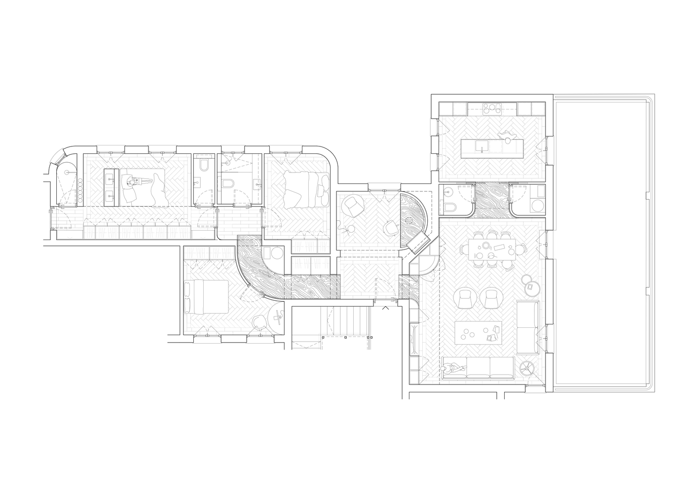 马德里百年老宅的现代改造丨西班牙马德里丨Gustavo Fernández Balbuena-10