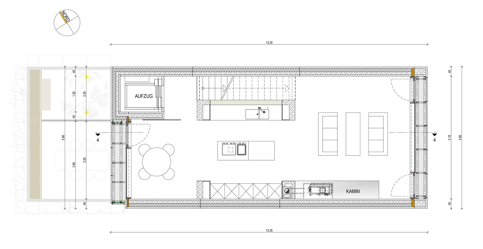 混凝土与木匠家具的完美融合-29