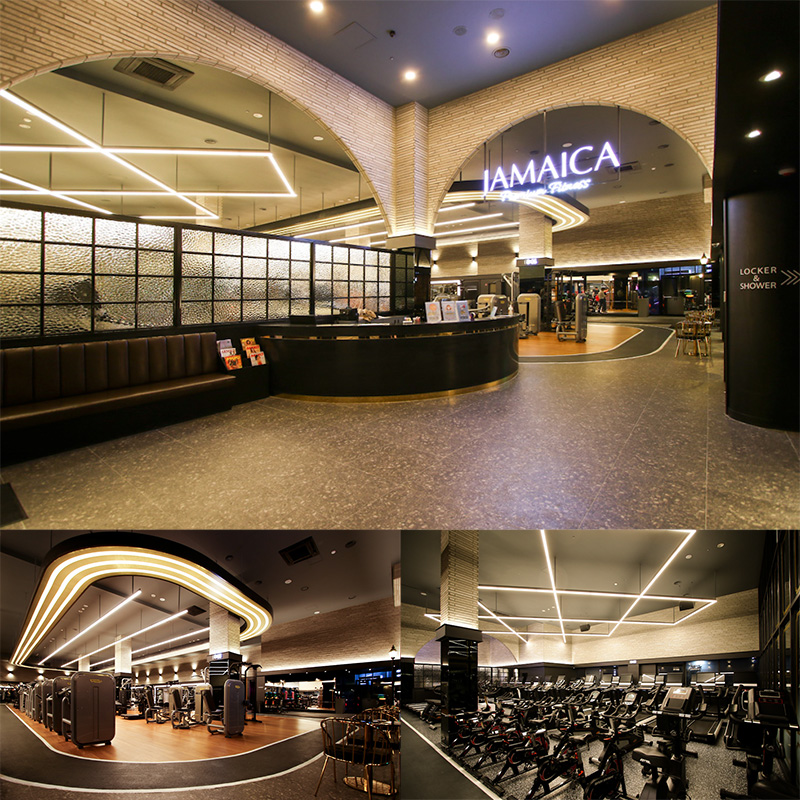 极简黑白色调 打造现代健身中心-1