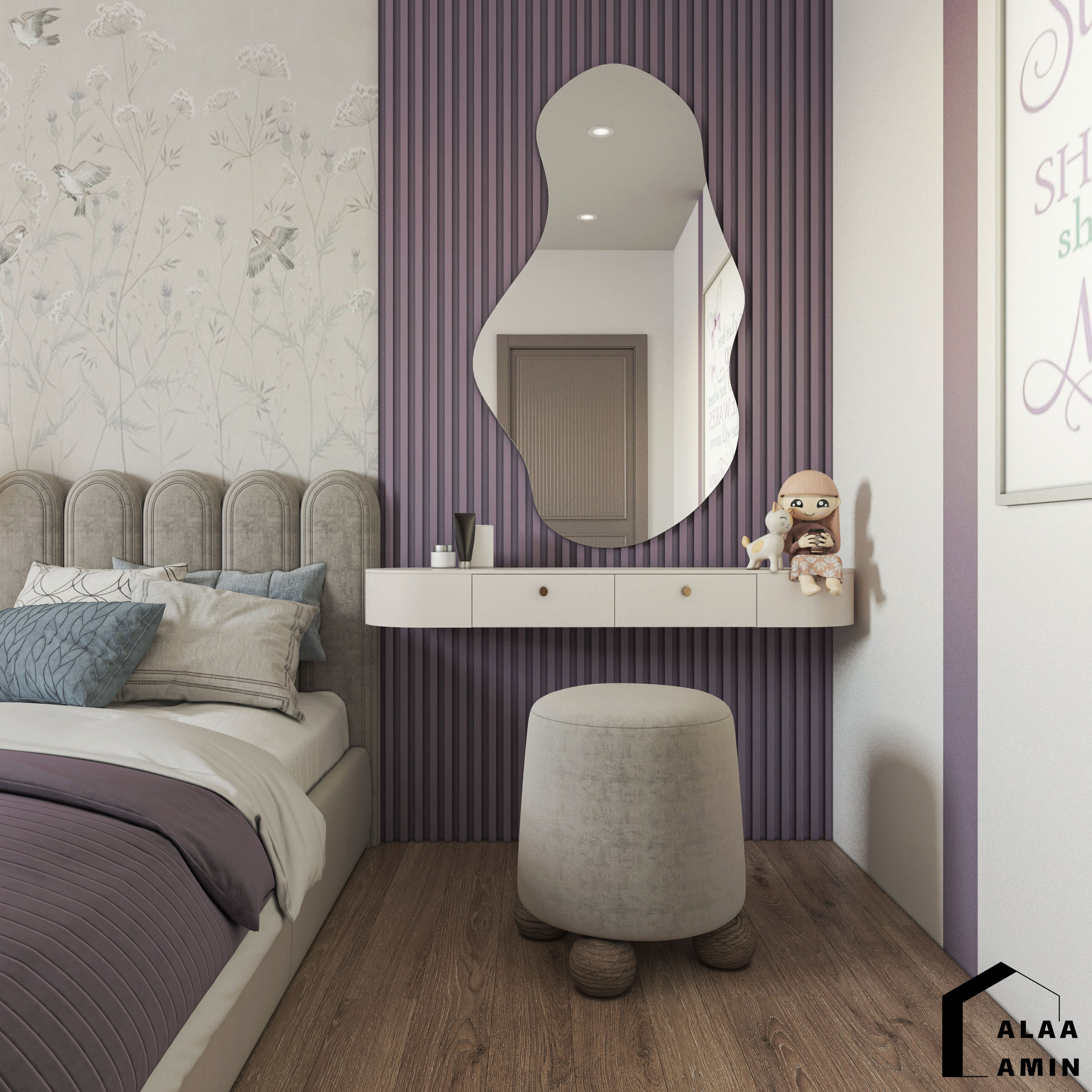 Modern Girls Bedroom-3