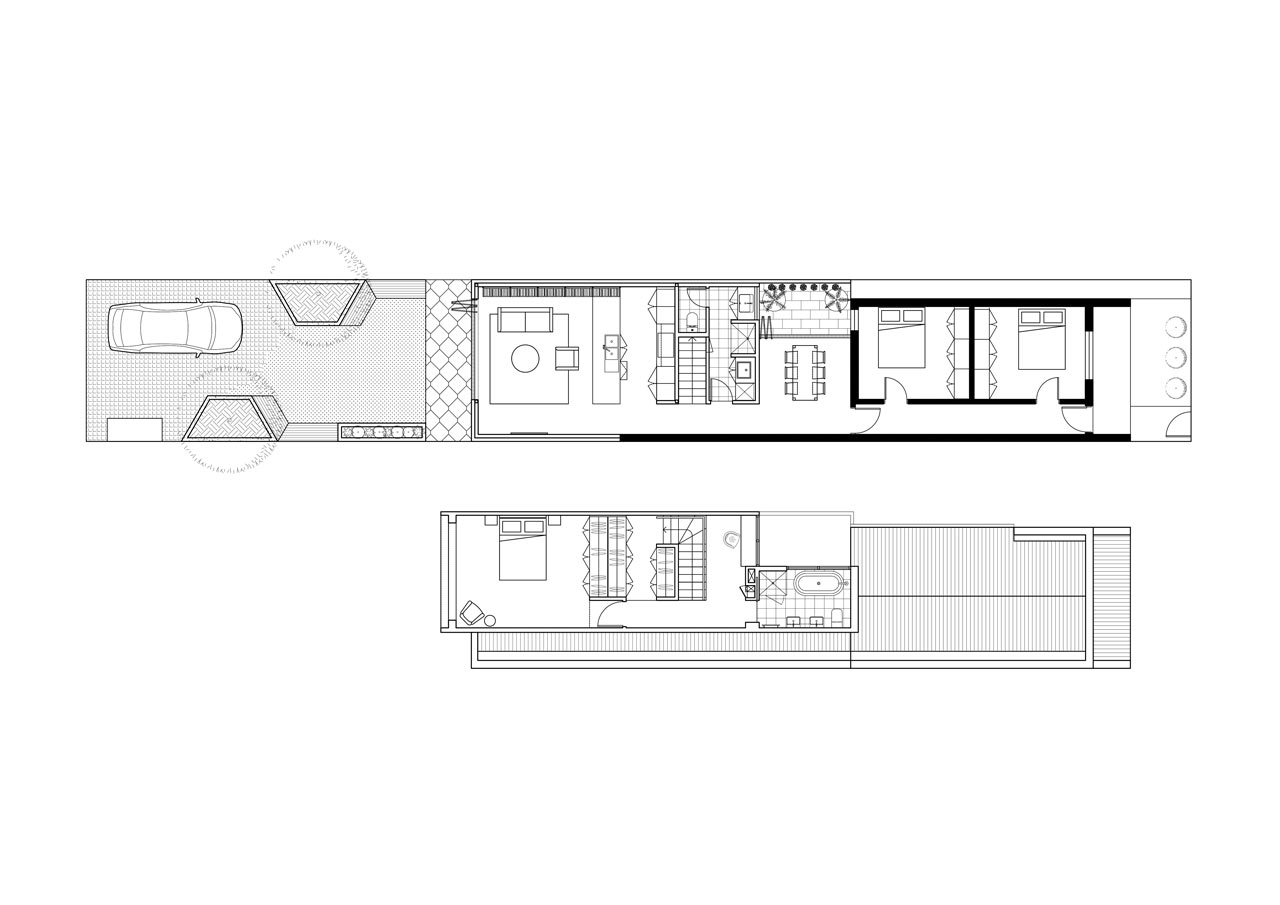 墨尔本维多利亚式住宅翻新融入天然蓝宝石结构-15