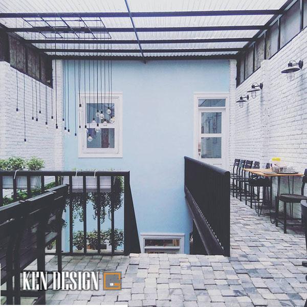 Quantum Café - Lối thiết kế phá cách với tông màu trắng xanh-15