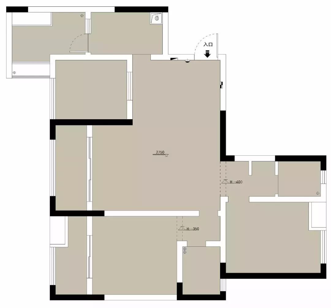 104㎡成都美城·悦荣府私宅改造，实现书房开放式设计-12