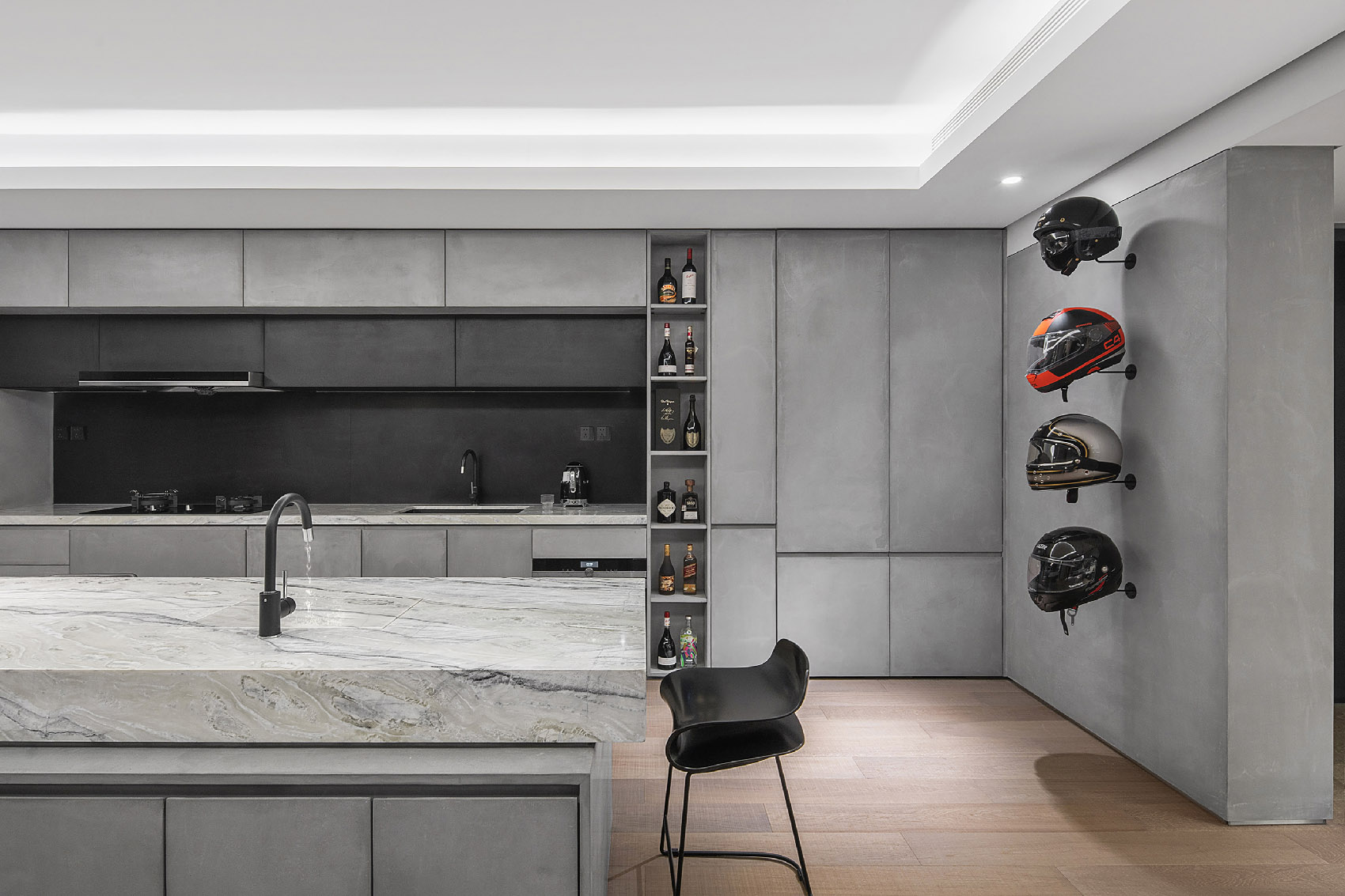 180㎡简约大平层，一个人住，也要很精致！-22