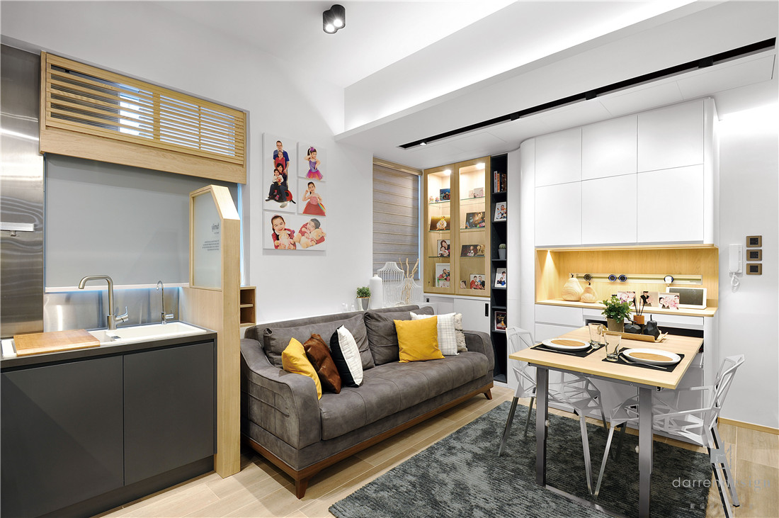 香港59m²收纳型二居室住宅  Darren Design-8