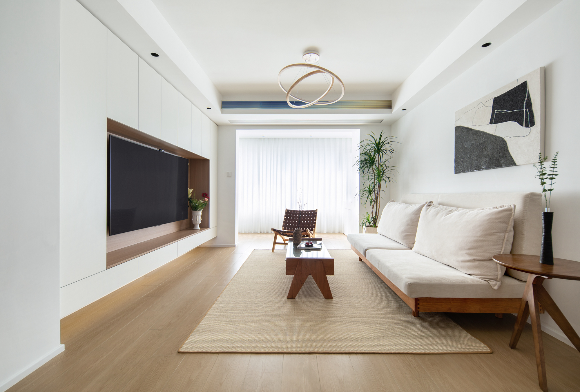 原木色+大白墙，打造简单温馨的住宅。-6