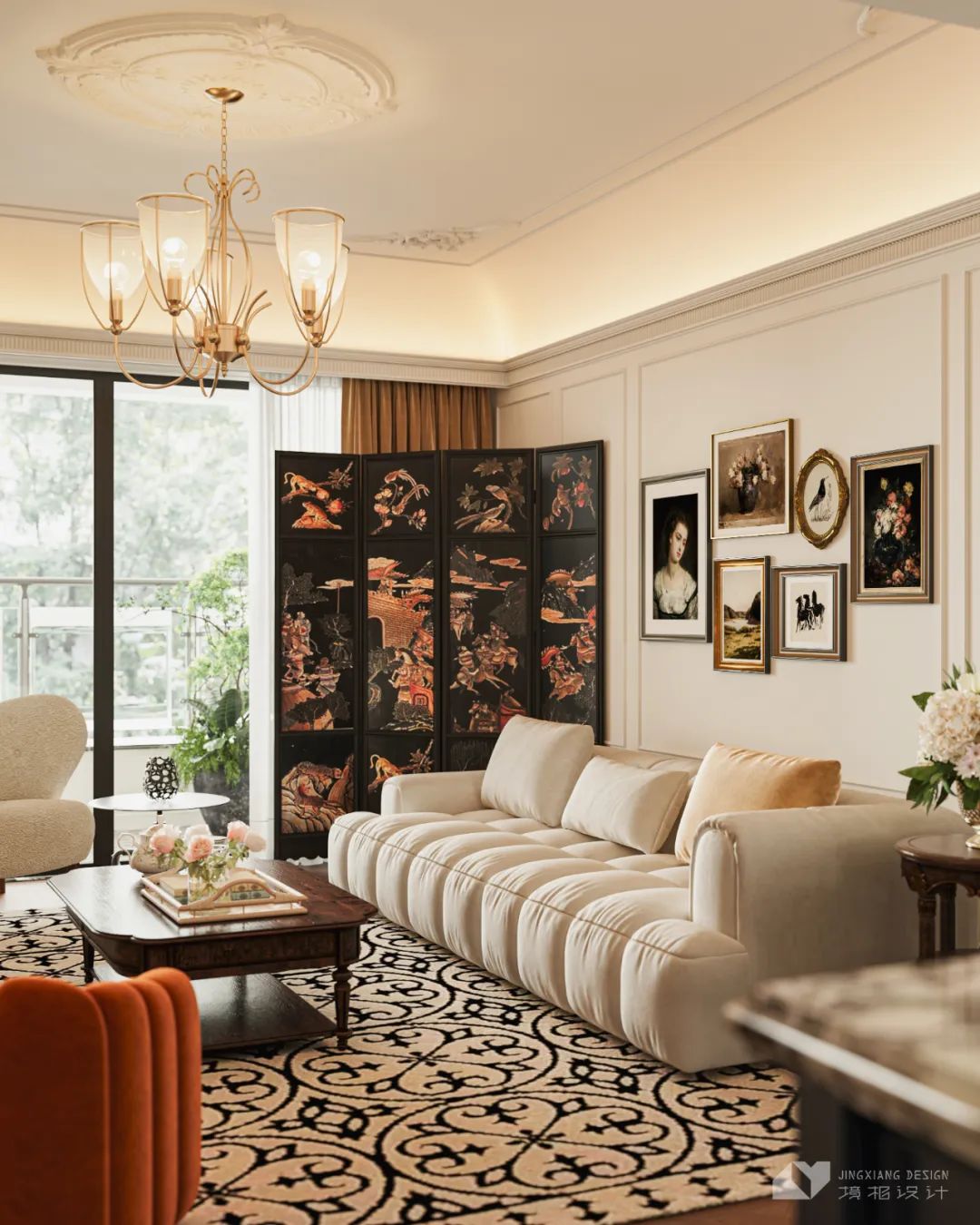 深圳金地翠堤湾法式复古住宅设计丨中国深圳丨深圳境相设计-20