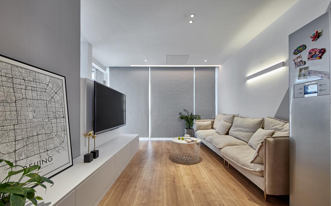 北漂航空家庭的简约宜居改造-6