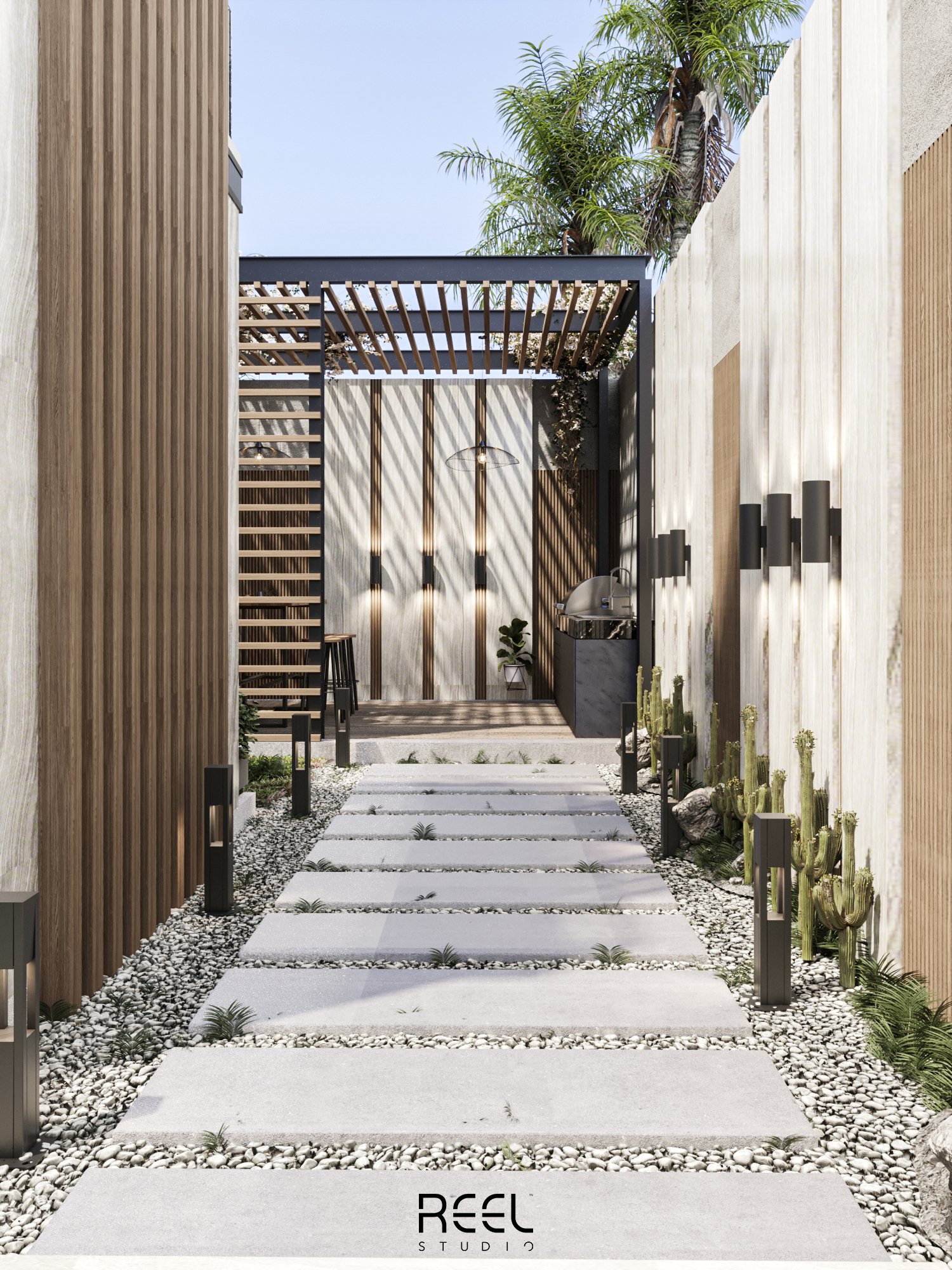 Villa Frontyard Landscape Design-4