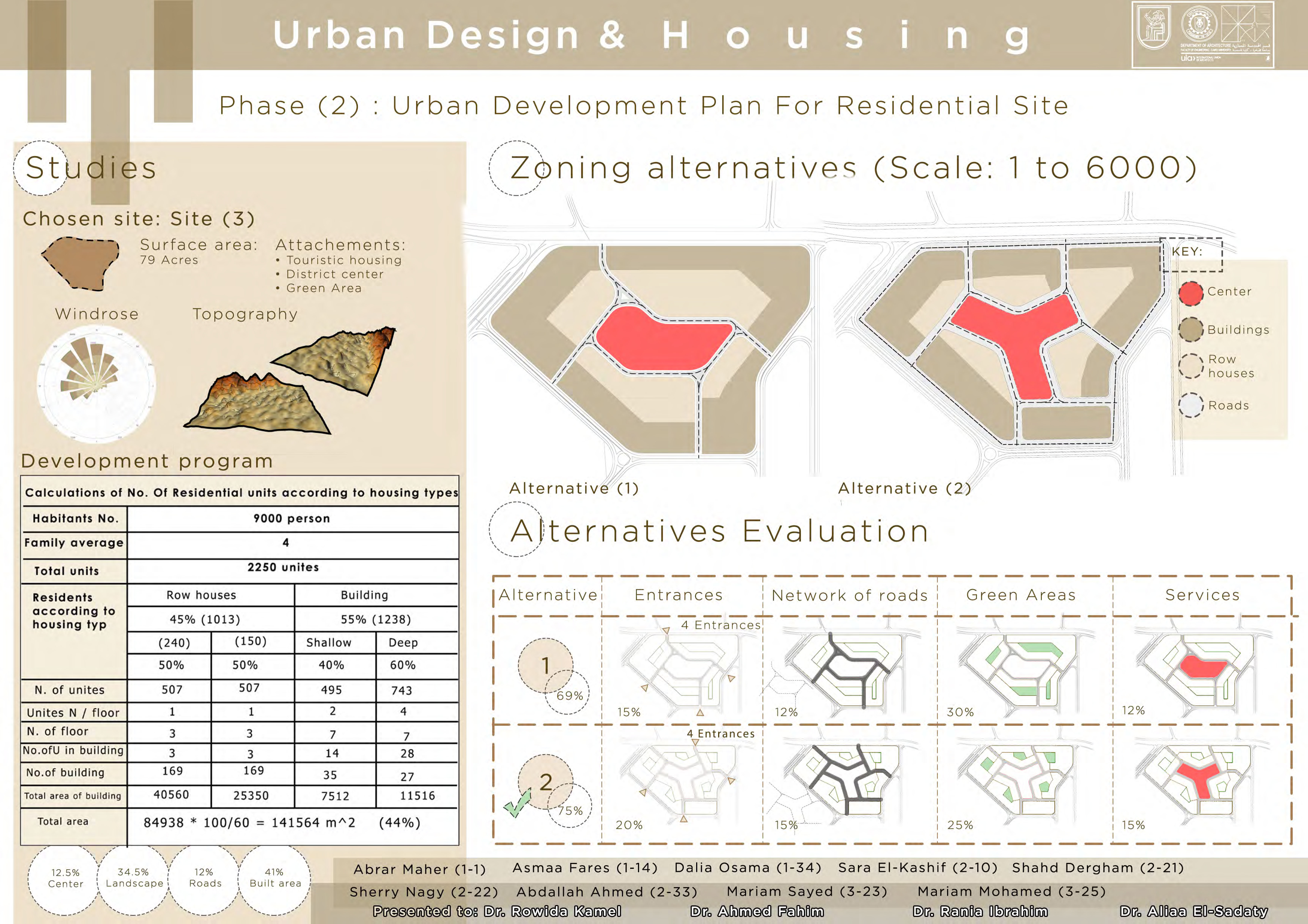 城市设计住房项目丨埃及开罗丨开罗大学建筑系三年级学生-18