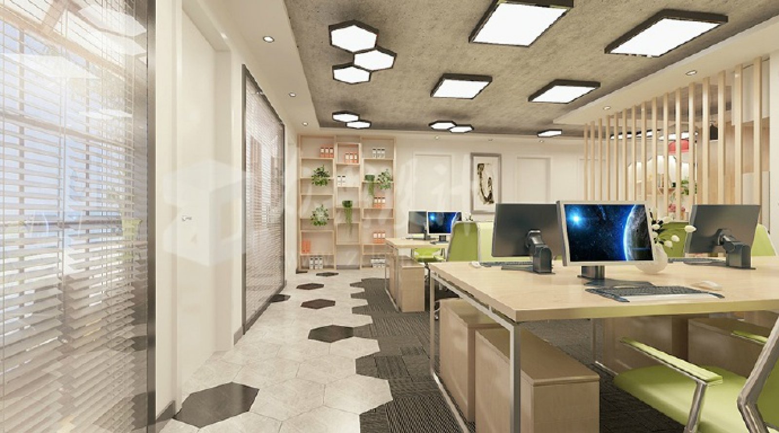 办公室里的小清新-4