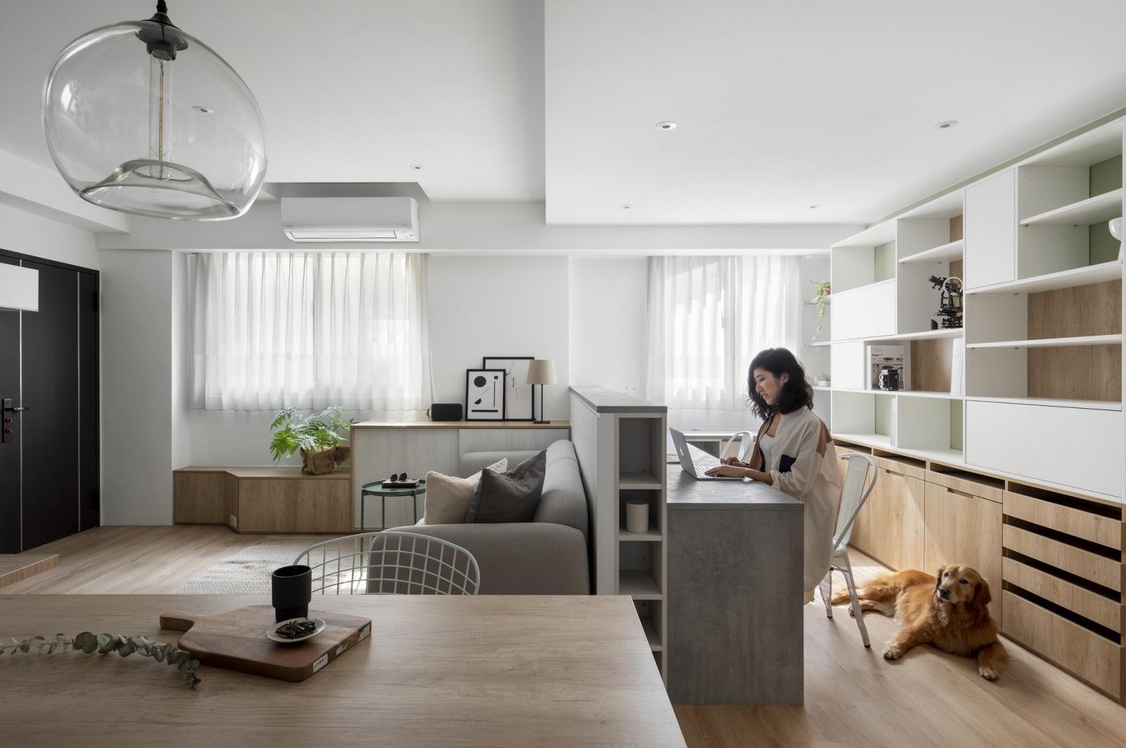 69㎡亲情婉约孝居  拾隅空间设计-3