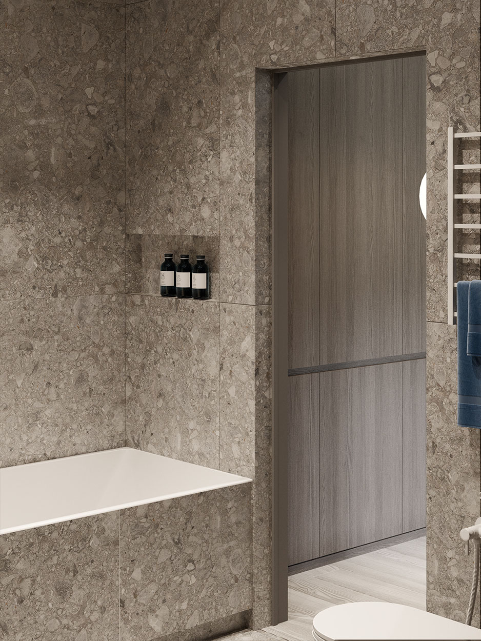 水磨石打造清新又高级的工业风浴室丨鸽盟·厨卫改造家-7