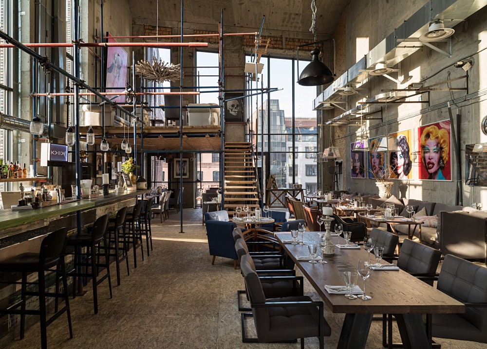全球最潮的工业艺术风格餐厅莫斯科DOOR19ArtKvartal-19