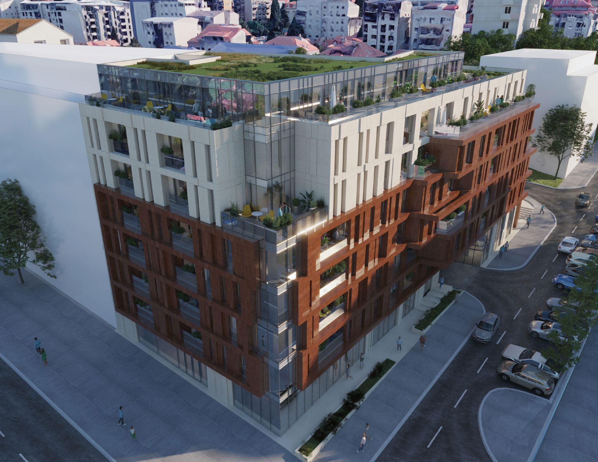 Zvezdari的商住综合体项目丨Bureau Cube Partners-12