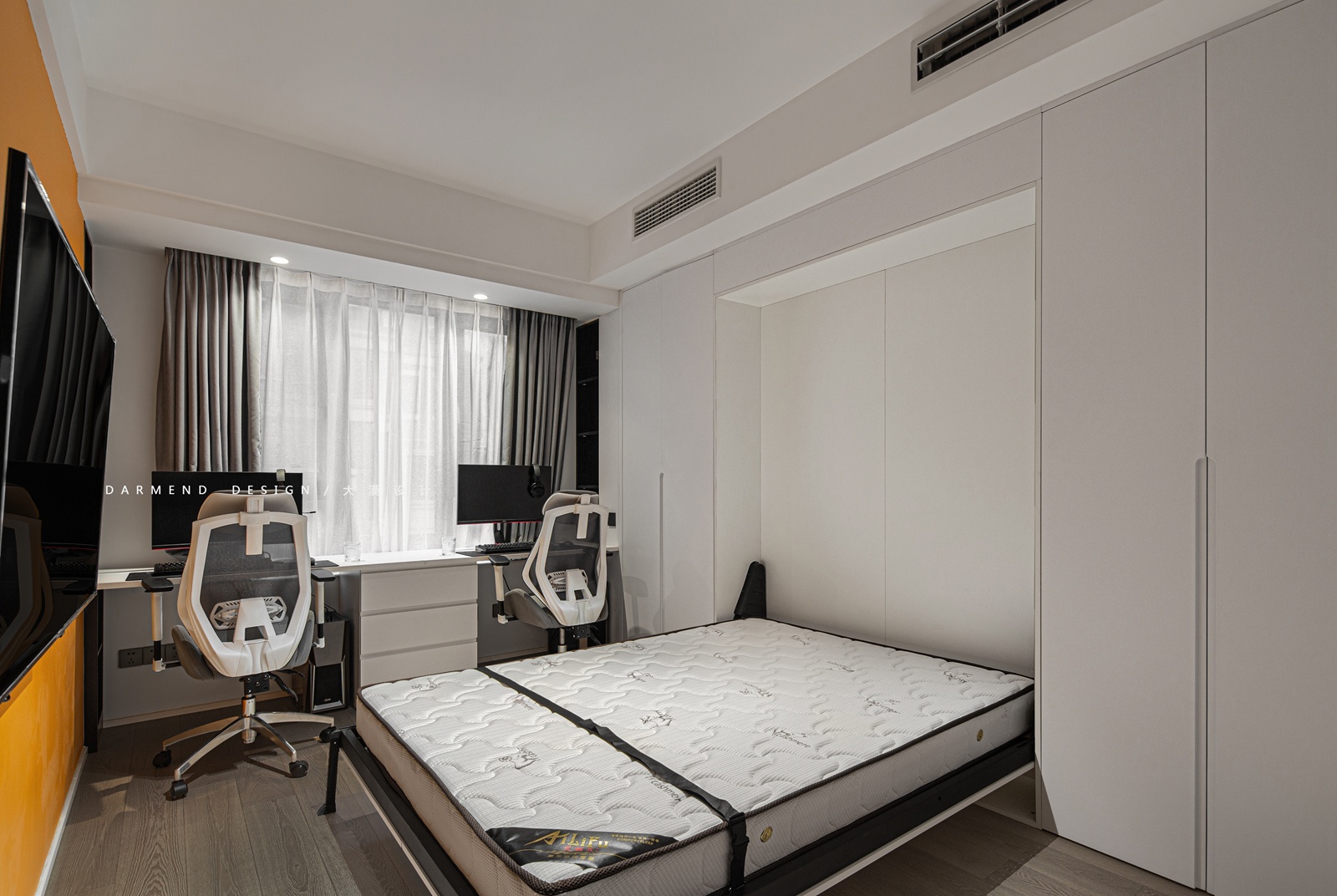 两人三喵的幸福生活丨中国南京丨大漠·室内设计-39