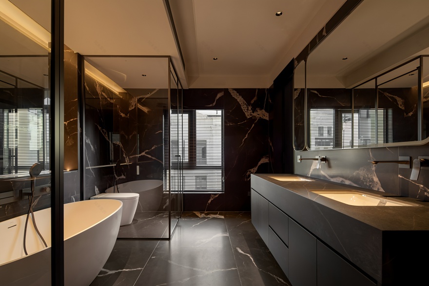 杭州富春壹号院660m²• 归于自在|品冠设计丨中国杭州-43