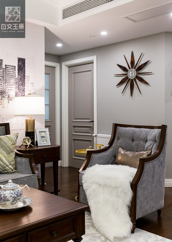 摩登美式轻奢【芳华】之家,打造实用与优雅并存的四室两厅-23