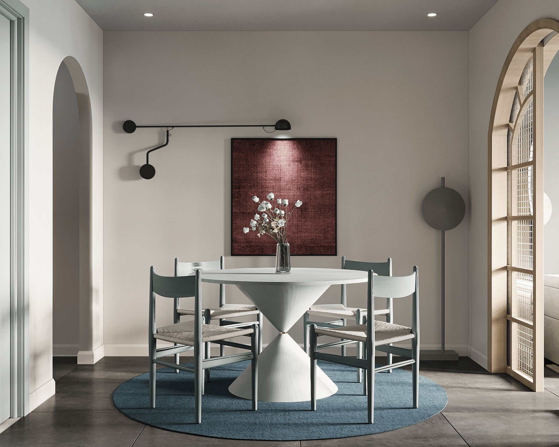 小空间公寓设计 明亮的配色打造出凉爽夏日-3