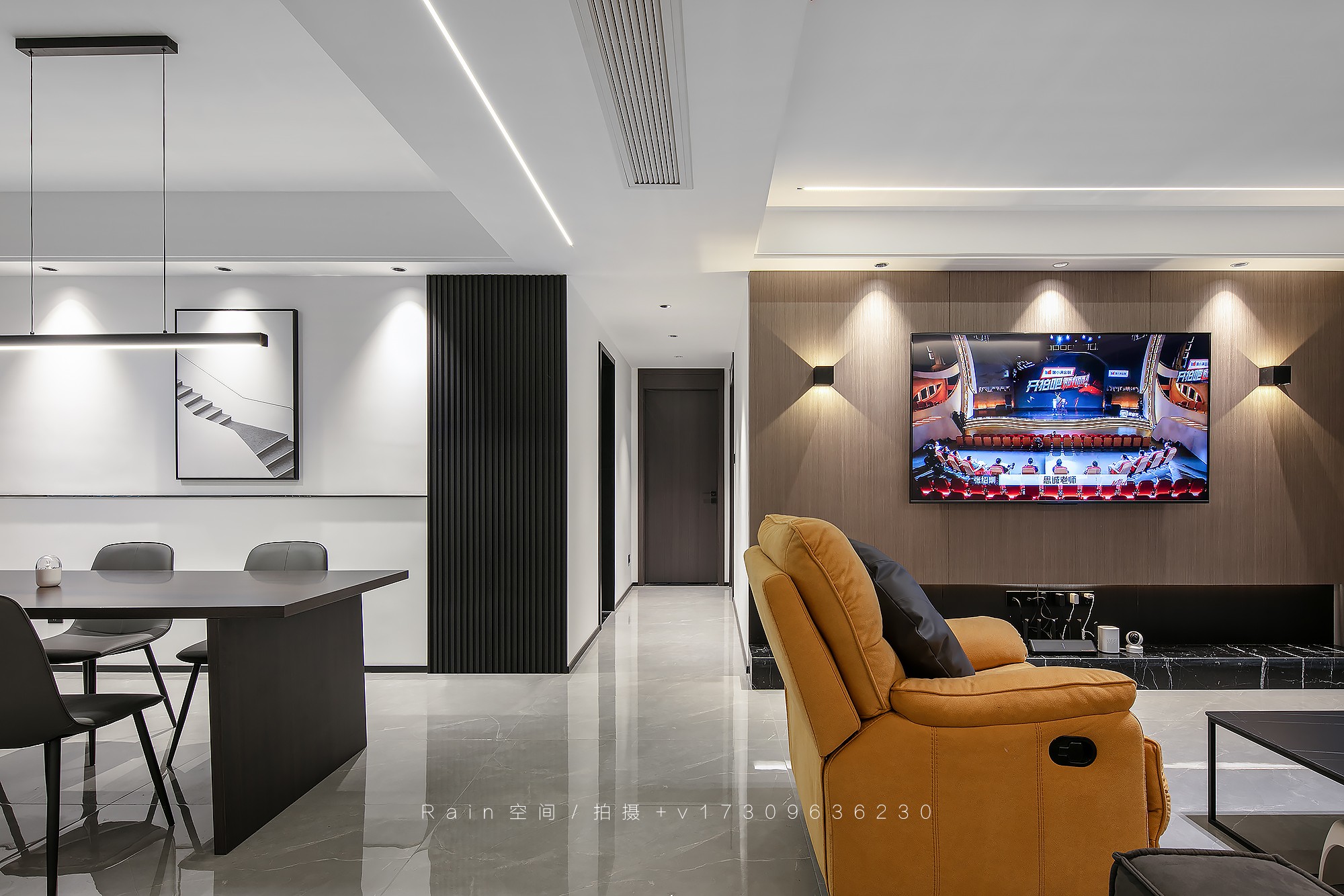 江东府现代黑白灰家居空间摄影丨乐泰装饰,李玉-4