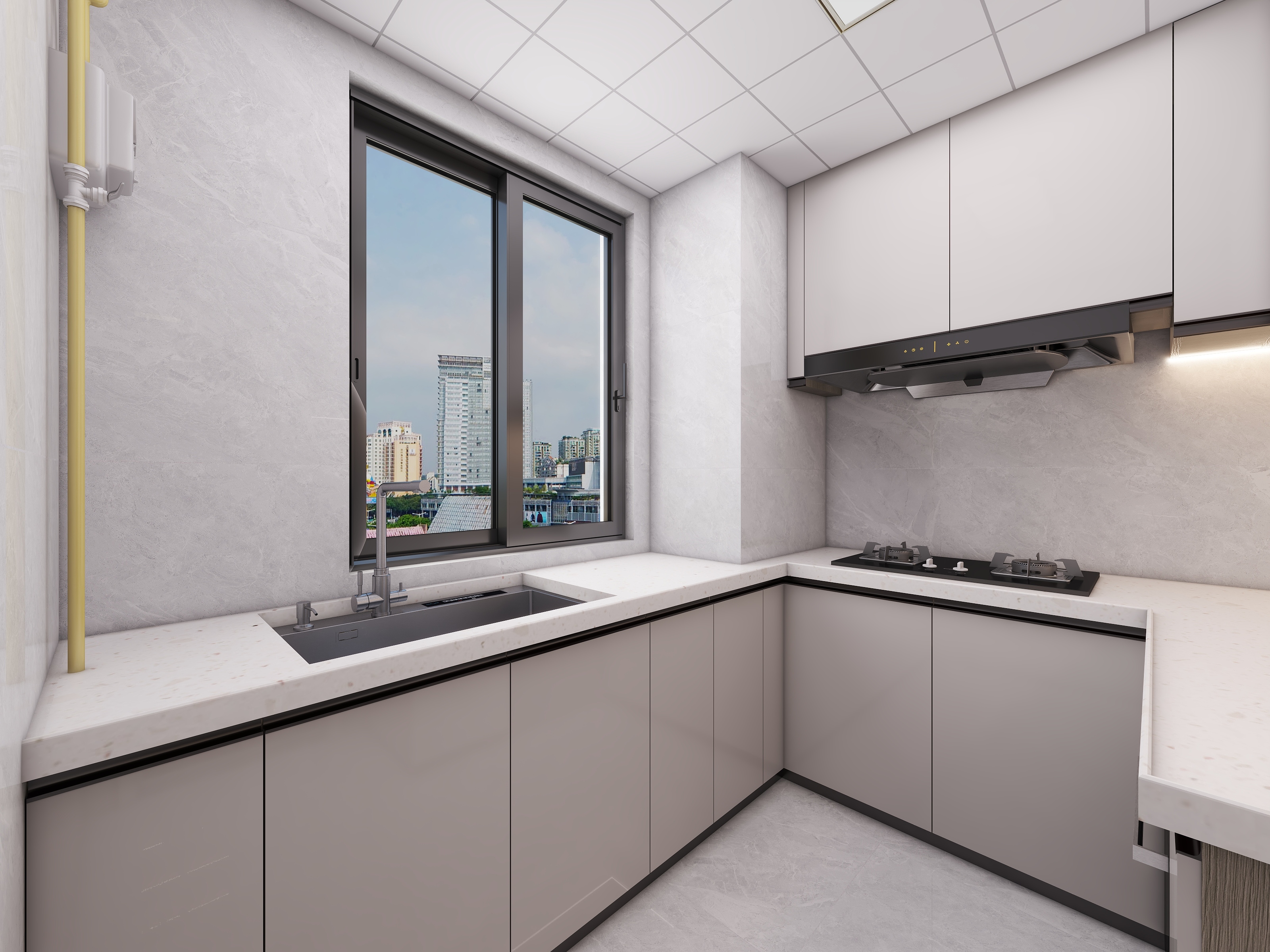 四川成都世家东部时空（93平方现代简约三居室）-39