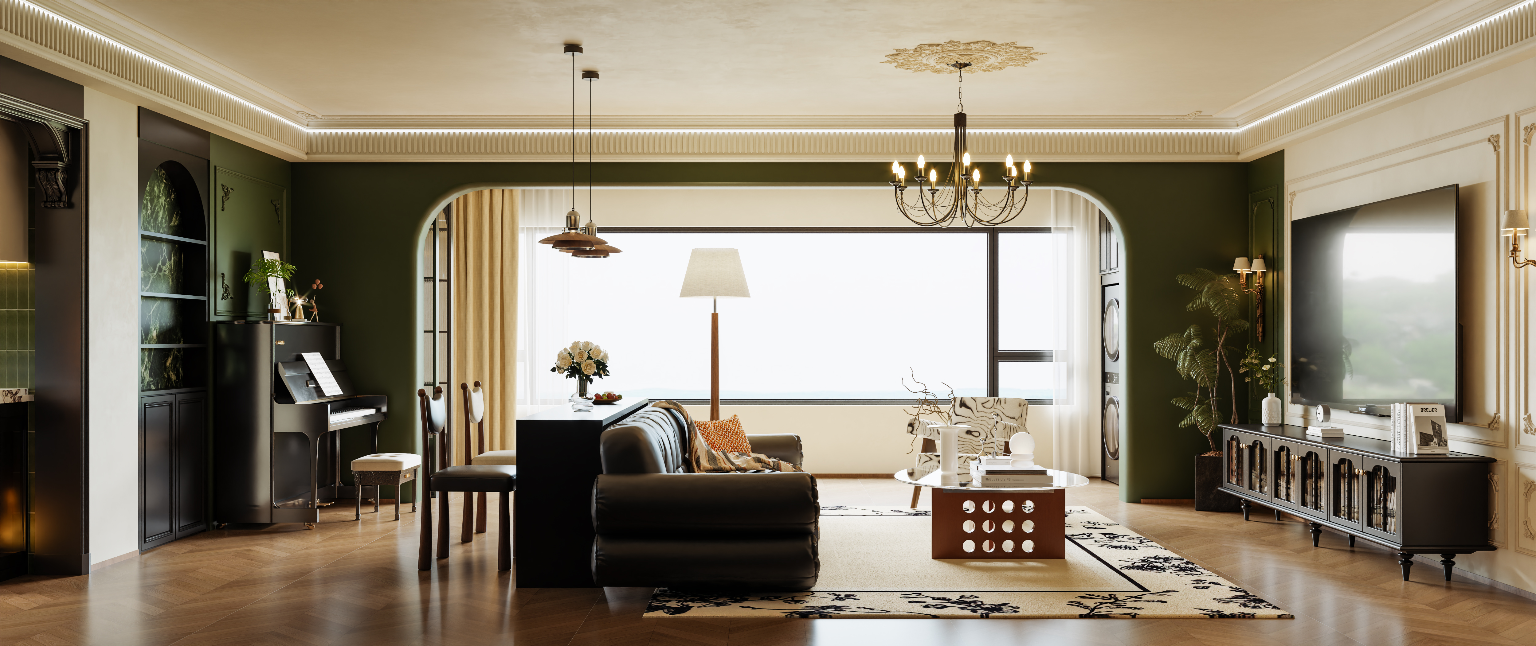 山西高平碧桂园法式暗色住宅丨中国山西-0