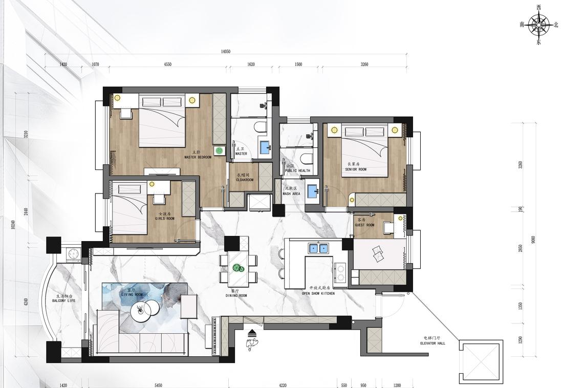 127㎡极简美家-2