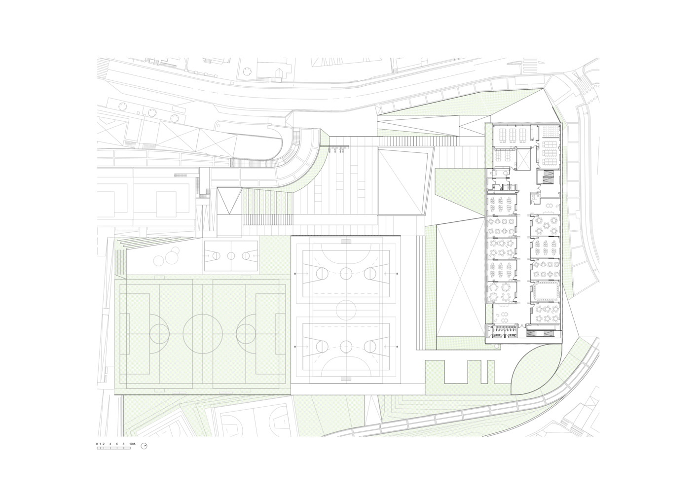 西班牙圣塞巴斯蒂安 Aldapeta María Ikastetxea 学校 | 现代教育建筑的典范-84