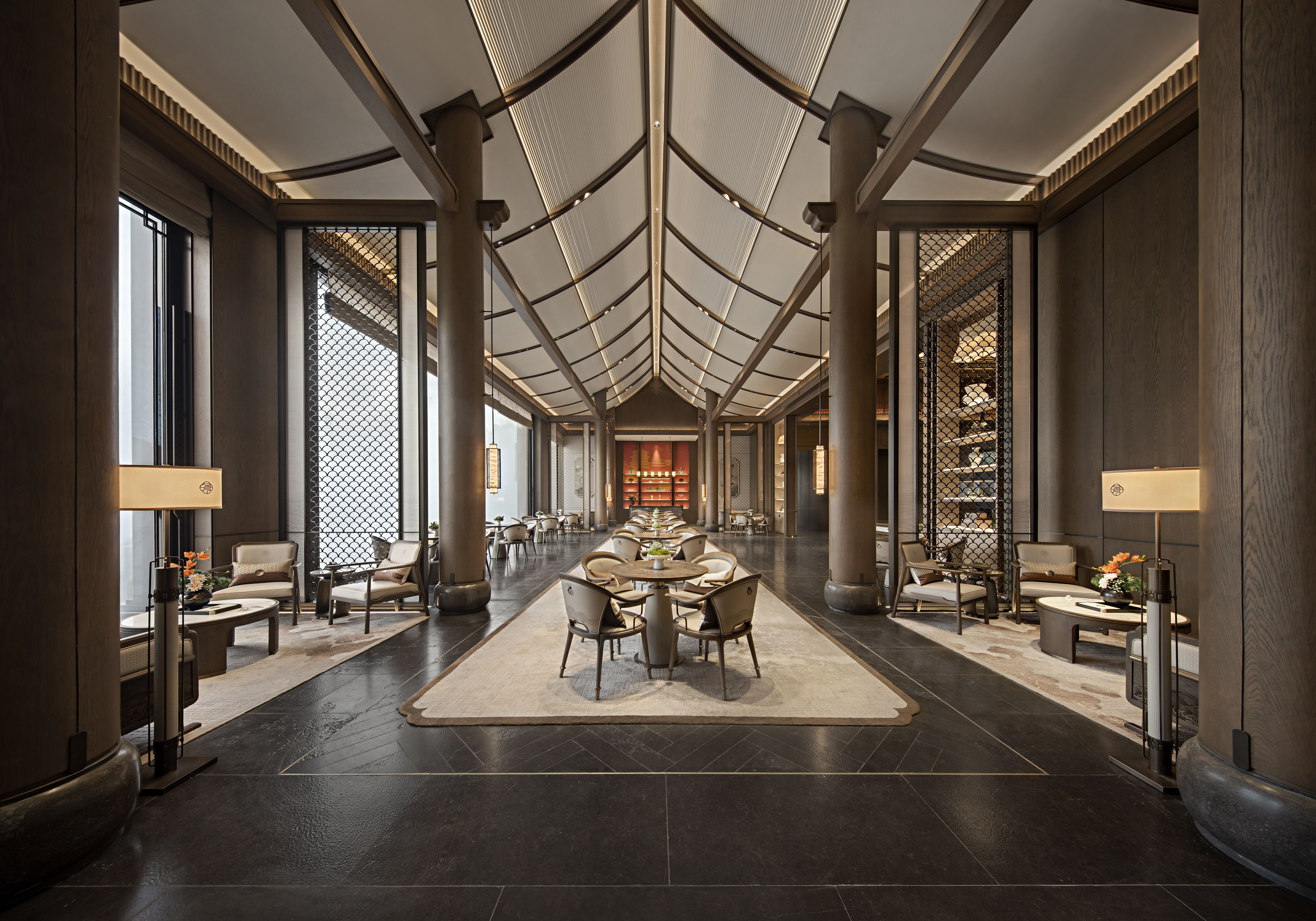 1000㎡中式售楼处丨盘石设计-14