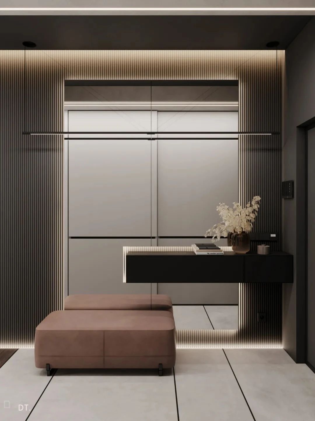 现代简约玄关设计-79