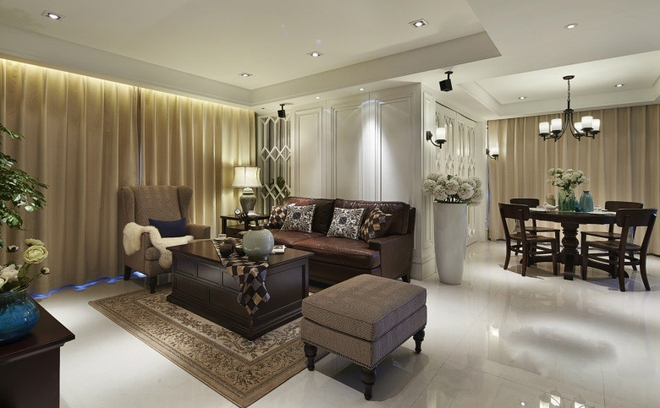 【上海实创装饰】控江新村128平美式混搭范儿老房改造-8