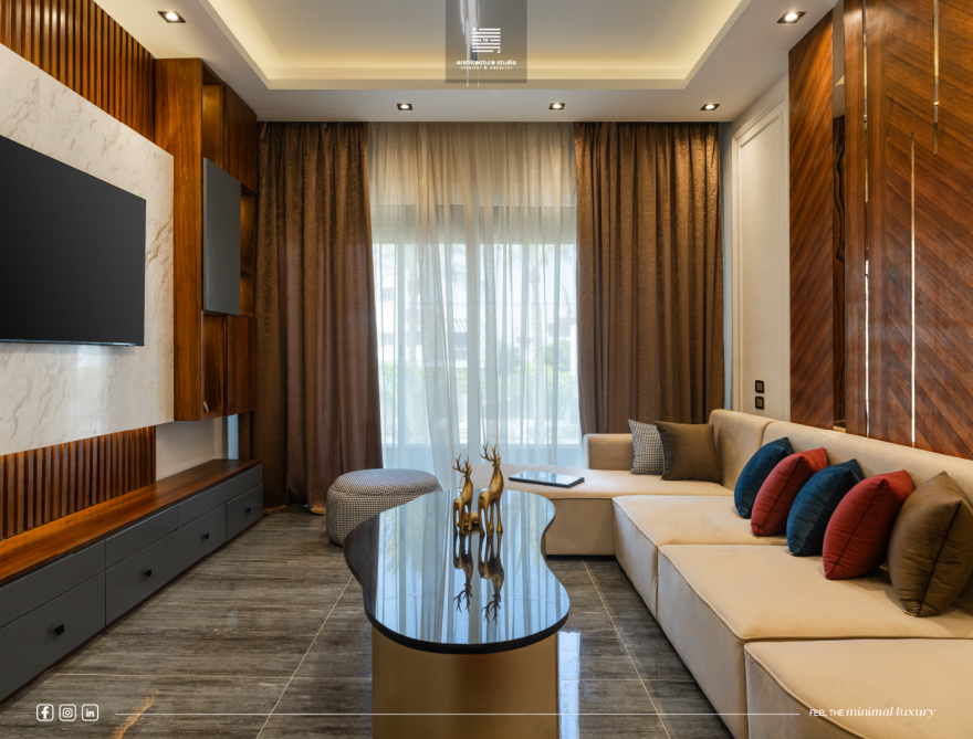 实景实拍 奢华客厅丨埃及开罗丨A2Z Architects-8