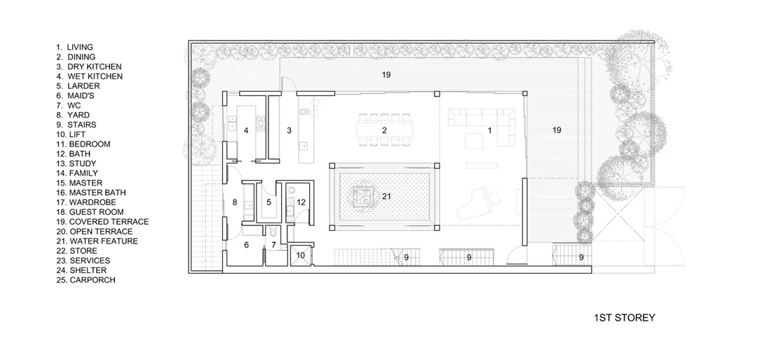 豪华别墅 现代风格新加坡的私人住宅-17