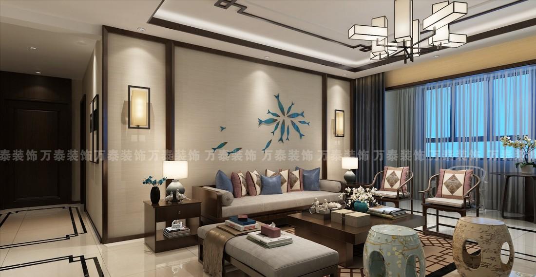 济南万泰装饰东城逸家 180 平中式雅居-4