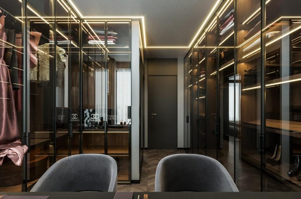 BLACK·后现代轻奢家居,灰色调与橙色系的惊艳碰撞-26