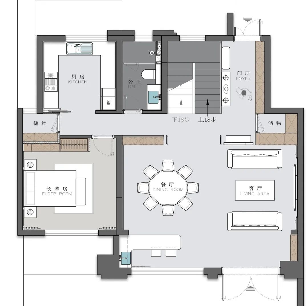 中海天玺复式345M²【中式传承】丨中国赣州丨赣州.大墨空间全案中心-3