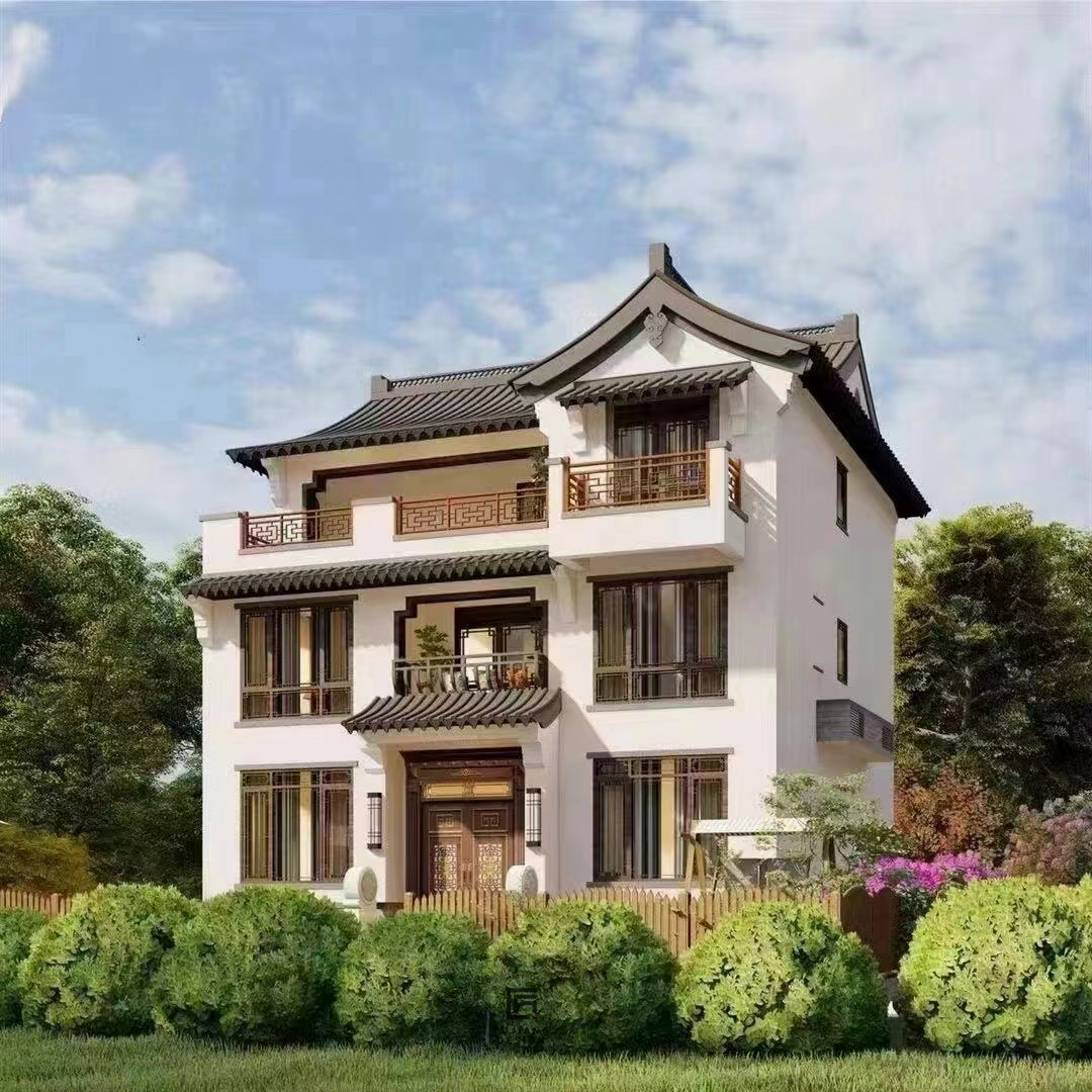 别墅外观设计案例丨外观经典大方，布局超赞-2