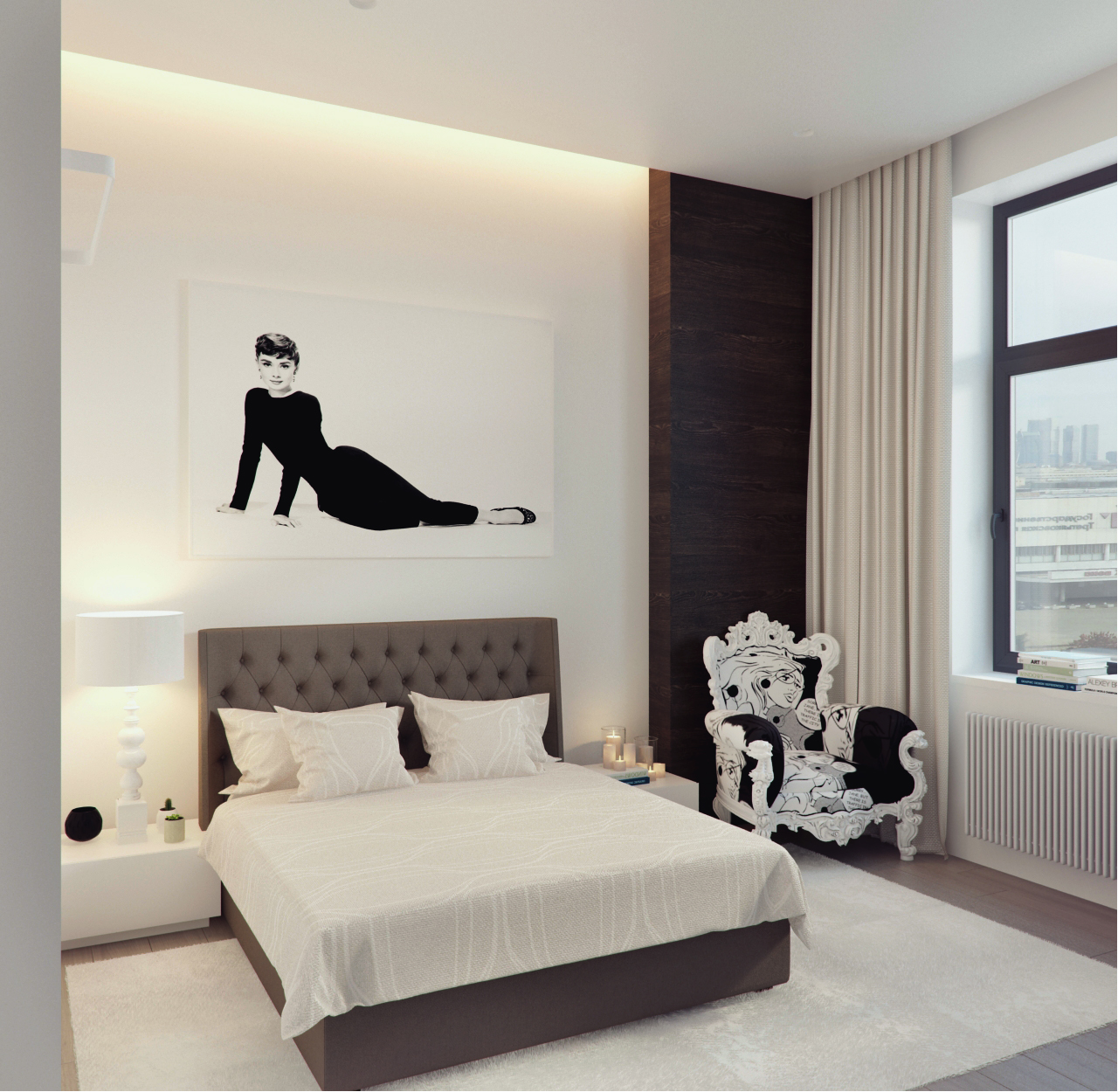 The interior of the apartment 190 m  on Yakimanka Alexandra Fedorova-4