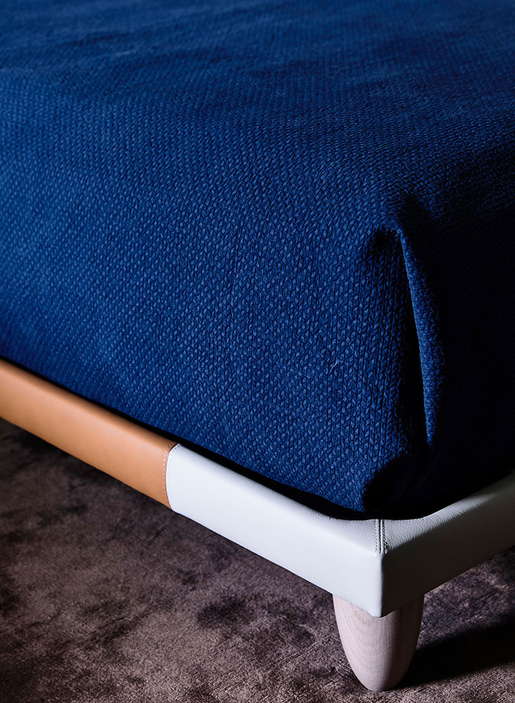 Patchwork Leather Bedhead - B.E Architecture-5