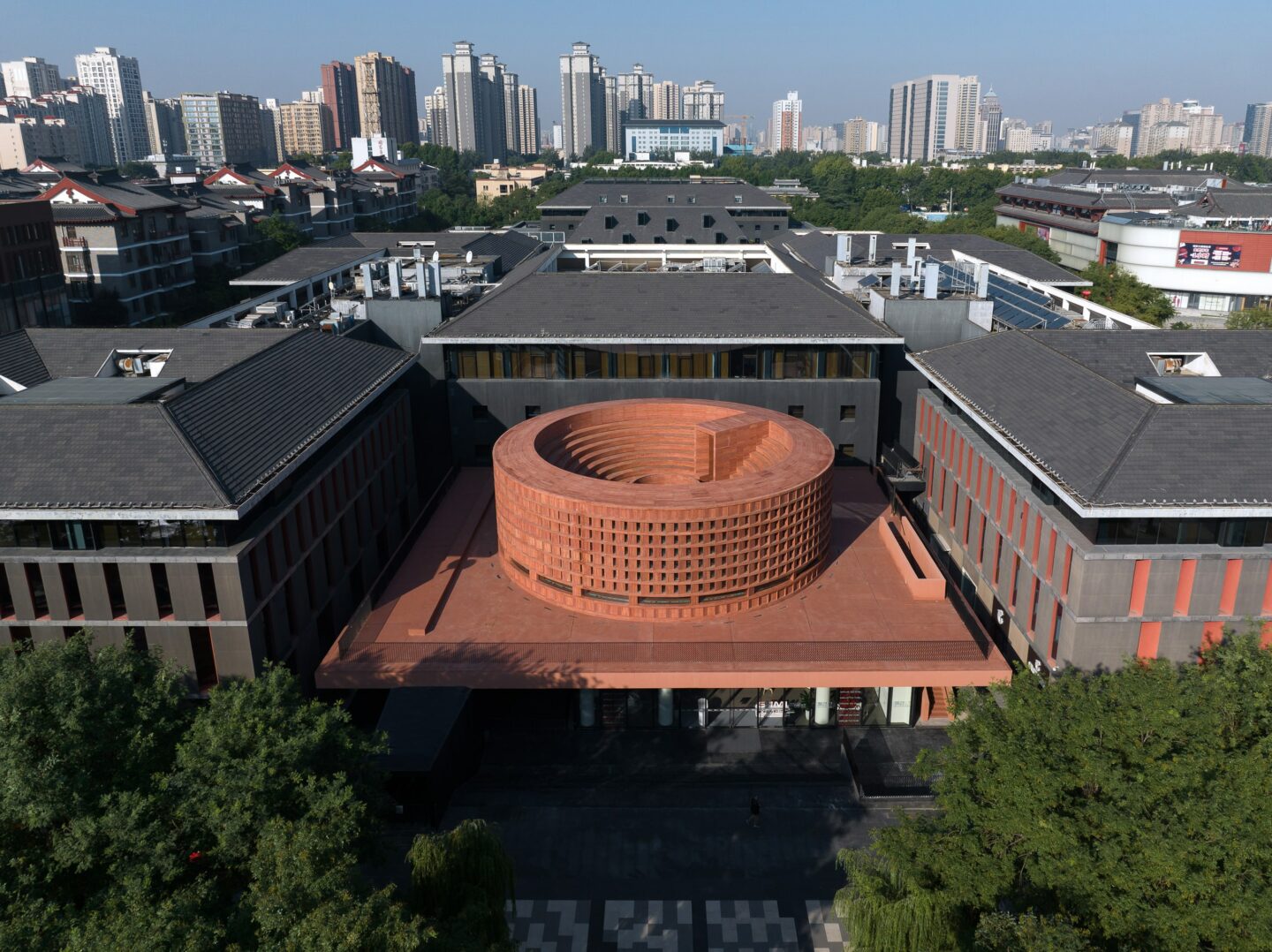 Neri&Hu Adds Sculptural Terracotta-hued Structure To Qujiang Museum Of Fine Arts - IGNANT-0