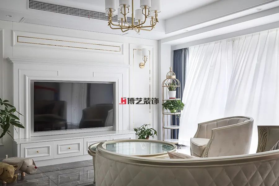 平湖名门府轻奢风，曹峰设计师的 170m²美式轻奢之作-2