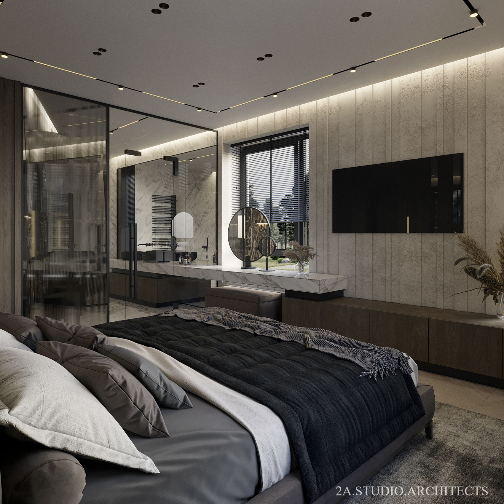 Design of master bedroom in Krushynka-3