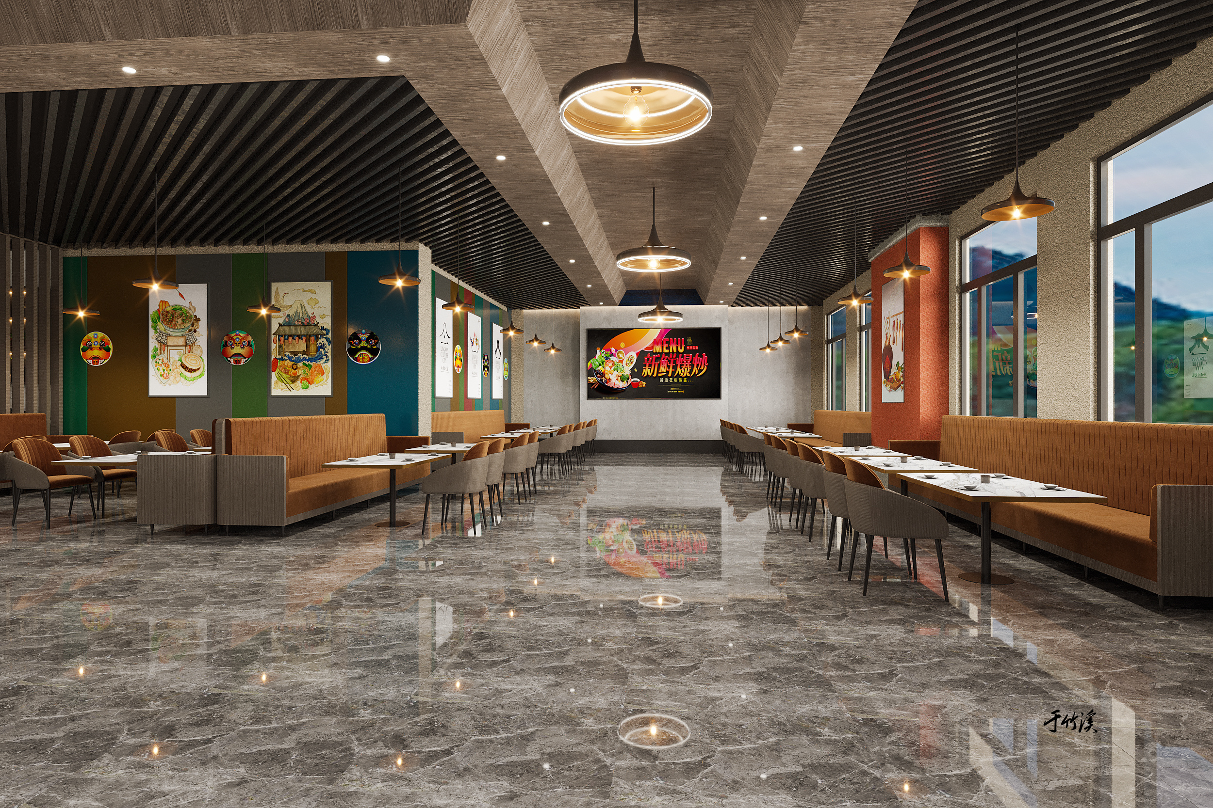 现代餐厅的创新设计 · 旅途中的彩虹-11