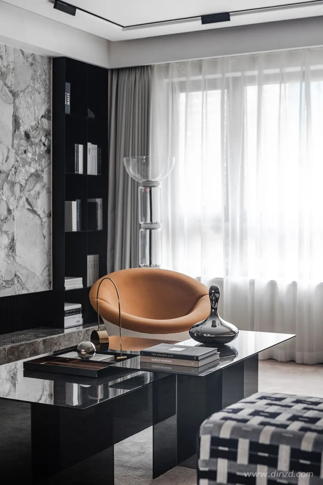 艺术无界,生活有声——烟台中海万锦洋房下叠样板间设计-11